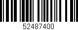 Código de barras (EAN, GTIN, SKU, ISBN): '52487400'