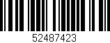 Código de barras (EAN, GTIN, SKU, ISBN): '52487423'
