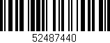 Código de barras (EAN, GTIN, SKU, ISBN): '52487440'