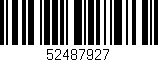 Código de barras (EAN, GTIN, SKU, ISBN): '52487927'