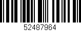 Código de barras (EAN, GTIN, SKU, ISBN): '52487964'