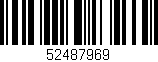 Código de barras (EAN, GTIN, SKU, ISBN): '52487969'