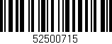 Código de barras (EAN, GTIN, SKU, ISBN): '52500715'