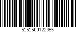 Código de barras (EAN, GTIN, SKU, ISBN): '5252509122355'