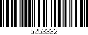 Código de barras (EAN, GTIN, SKU, ISBN): '5253332'