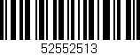 Código de barras (EAN, GTIN, SKU, ISBN): '52552513'