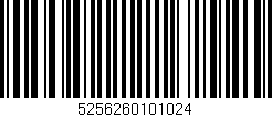 Código de barras (EAN, GTIN, SKU, ISBN): '5256260101024'