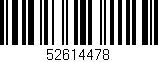 Código de barras (EAN, GTIN, SKU, ISBN): '52614478'