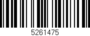 Código de barras (EAN, GTIN, SKU, ISBN): '5261475'