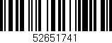 Código de barras (EAN, GTIN, SKU, ISBN): '52651741'