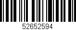 Código de barras (EAN, GTIN, SKU, ISBN): '52652594'