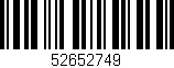 Código de barras (EAN, GTIN, SKU, ISBN): '52652749'