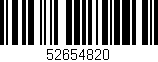 Código de barras (EAN, GTIN, SKU, ISBN): '52654820'