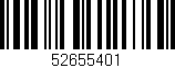 Código de barras (EAN, GTIN, SKU, ISBN): '52655401'