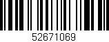 Código de barras (EAN, GTIN, SKU, ISBN): '52671069'