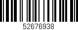 Código de barras (EAN, GTIN, SKU, ISBN): '52676938'