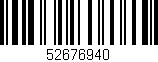 Código de barras (EAN, GTIN, SKU, ISBN): '52676940'