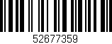 Código de barras (EAN, GTIN, SKU, ISBN): '52677359'