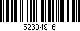 Código de barras (EAN, GTIN, SKU, ISBN): '52684916'