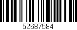 Código de barras (EAN, GTIN, SKU, ISBN): '52687584'