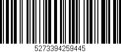 Código de barras (EAN, GTIN, SKU, ISBN): '5273394259445'