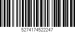 Código de barras (EAN, GTIN, SKU, ISBN): '5274174522247'