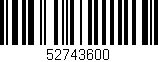 Código de barras (EAN, GTIN, SKU, ISBN): '52743600'