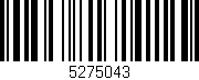 Código de barras (EAN, GTIN, SKU, ISBN): '5275043'