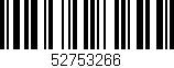 Código de barras (EAN, GTIN, SKU, ISBN): '52753266'