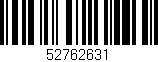 Código de barras (EAN, GTIN, SKU, ISBN): '52762631'