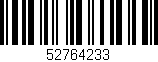 Código de barras (EAN, GTIN, SKU, ISBN): '52764233'