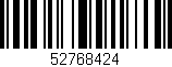 Código de barras (EAN, GTIN, SKU, ISBN): '52768424'