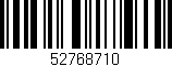 Código de barras (EAN, GTIN, SKU, ISBN): '52768710'