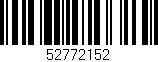 Código de barras (EAN, GTIN, SKU, ISBN): '52772152'