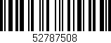 Código de barras (EAN, GTIN, SKU, ISBN): '52787508'