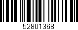 Código de barras (EAN, GTIN, SKU, ISBN): '52801368'