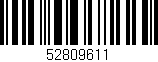 Código de barras (EAN, GTIN, SKU, ISBN): '52809611'