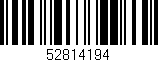 Código de barras (EAN, GTIN, SKU, ISBN): '52814194'