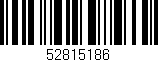 Código de barras (EAN, GTIN, SKU, ISBN): '52815186'