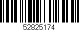 Código de barras (EAN, GTIN, SKU, ISBN): '52825174'