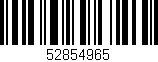 Código de barras (EAN, GTIN, SKU, ISBN): '52854965'
