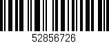 Código de barras (EAN, GTIN, SKU, ISBN): '52856726'