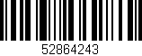 Código de barras (EAN, GTIN, SKU, ISBN): '52864243'