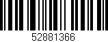 Código de barras (EAN, GTIN, SKU, ISBN): '52881366'