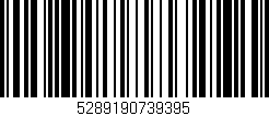 Código de barras (EAN, GTIN, SKU, ISBN): '5289190739395'