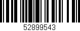 Código de barras (EAN, GTIN, SKU, ISBN): '52899543'
