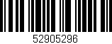 Código de barras (EAN, GTIN, SKU, ISBN): '52905296'