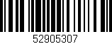 Código de barras (EAN, GTIN, SKU, ISBN): '52905307'