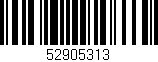 Código de barras (EAN, GTIN, SKU, ISBN): '52905313'