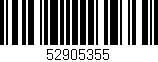 Código de barras (EAN, GTIN, SKU, ISBN): '52905355'